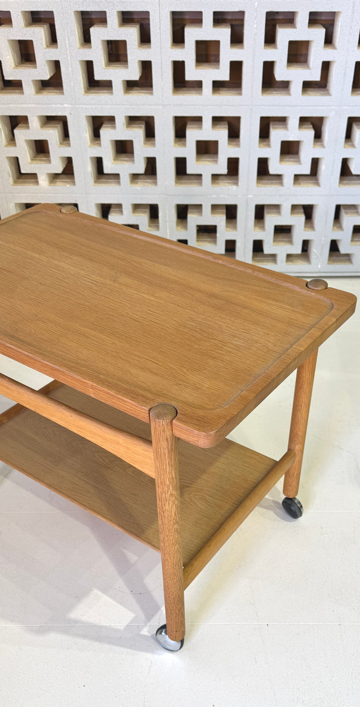 Hans Wegner Serving Trolley Cart In Oak