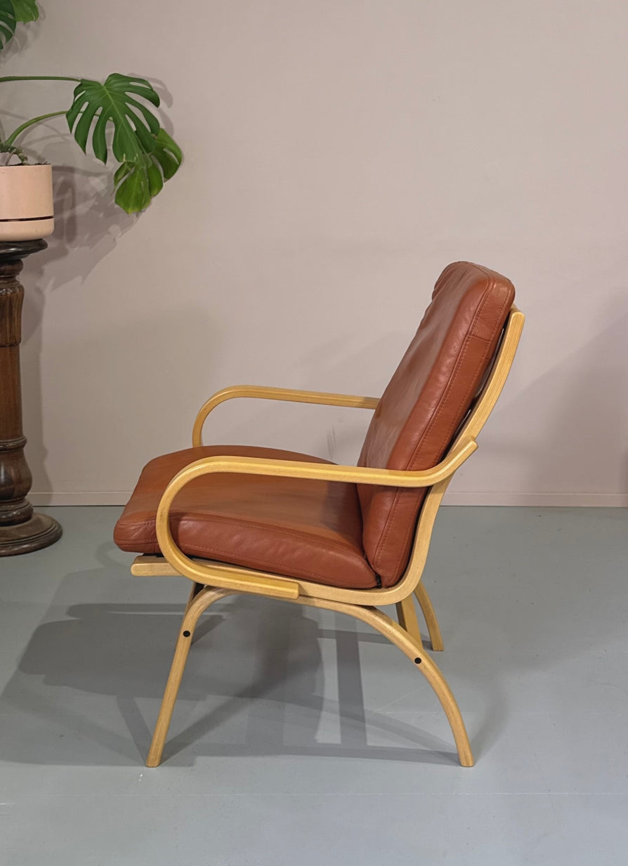 Danish Bentwood Lounge Chair