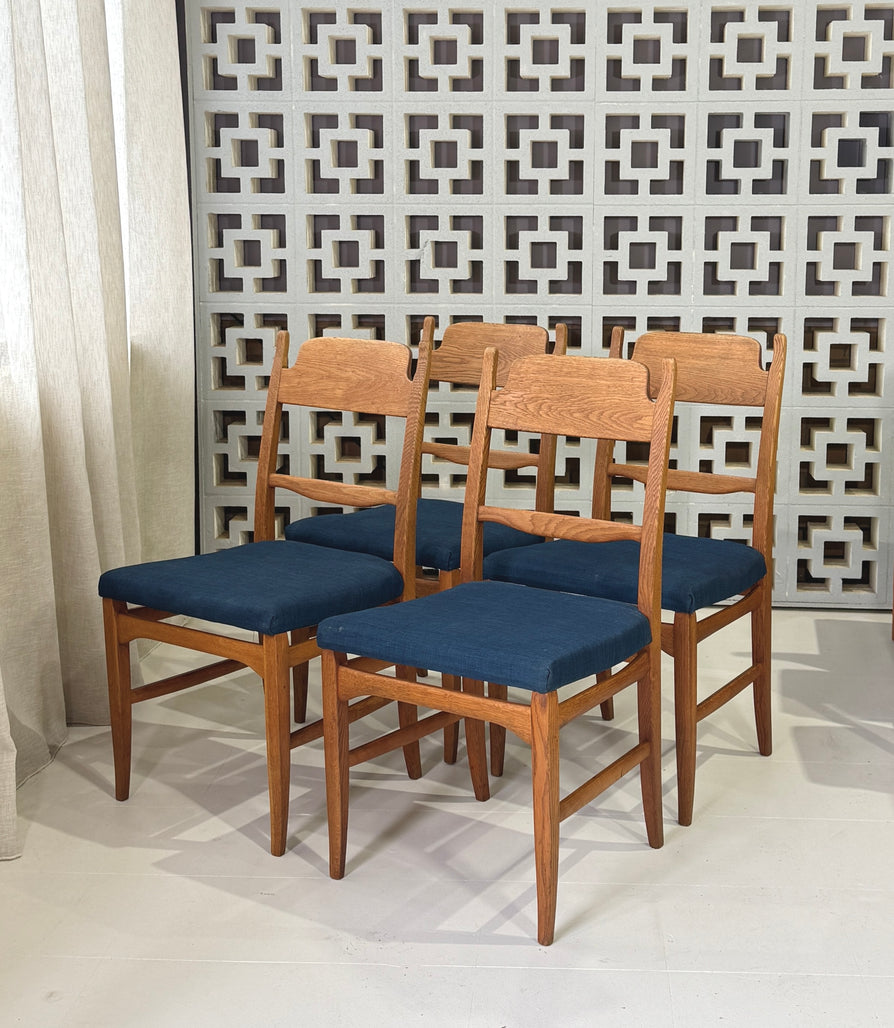 Four Carl Malmsten Dining Chairs in Oak