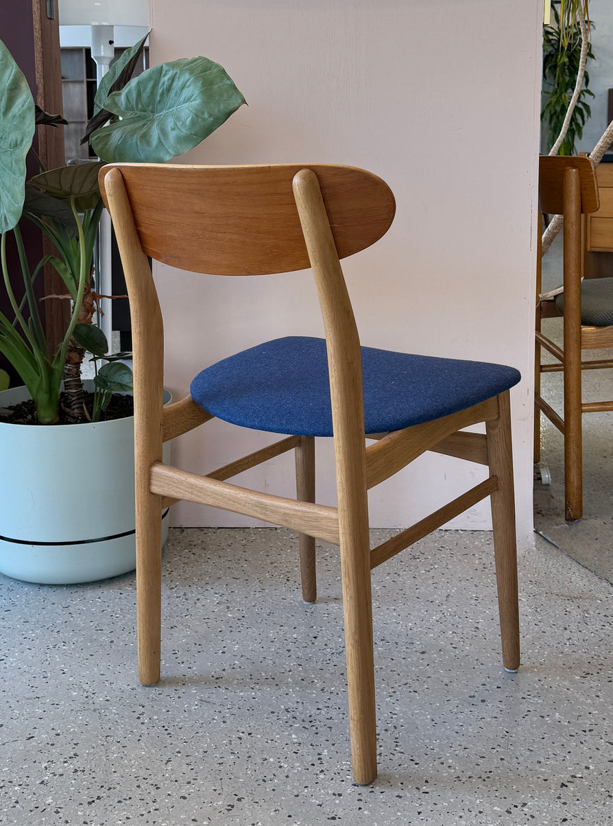 Danish Single Dining / Desk Chair in Oak & Teak