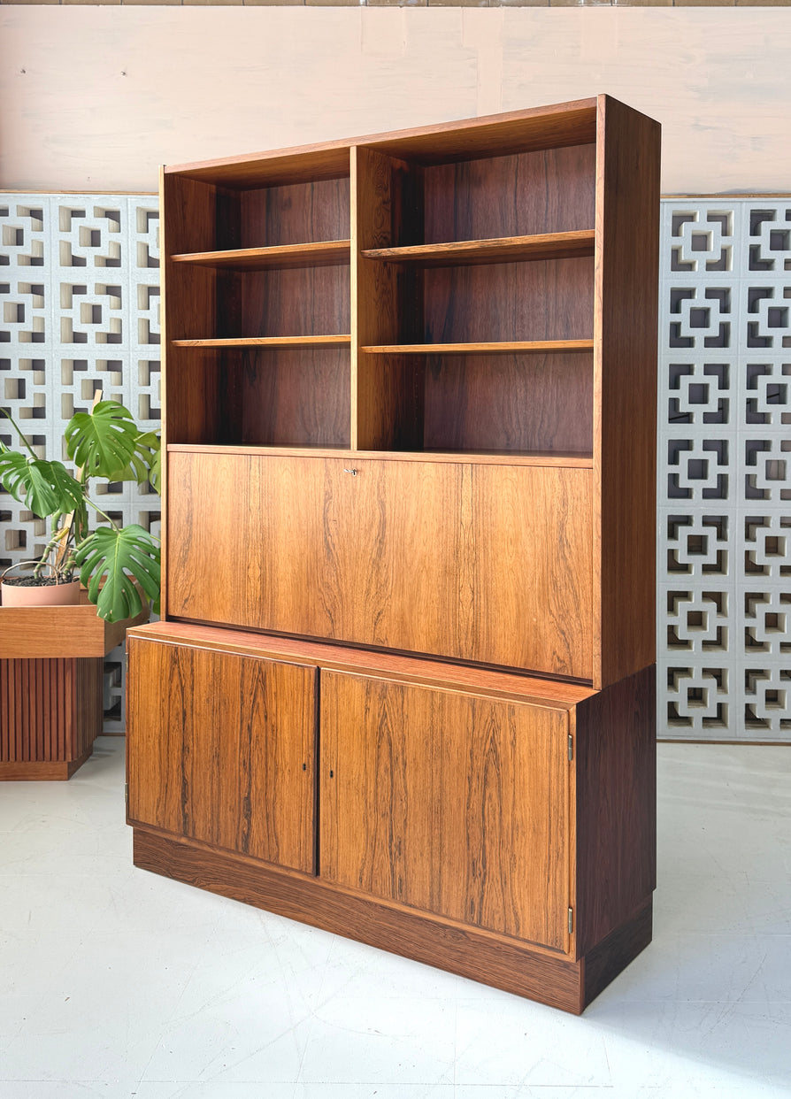 Carlo Jensen for Poul Hundevad Wall Unit / Desk in Rosewood