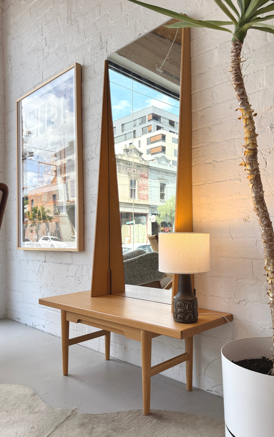 Kurt Østervig “Paris” Entrance / Hall Mirror Set in Oak