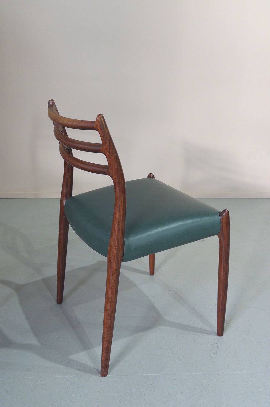 Six Møller 78 Dining Chairs in Rosewood