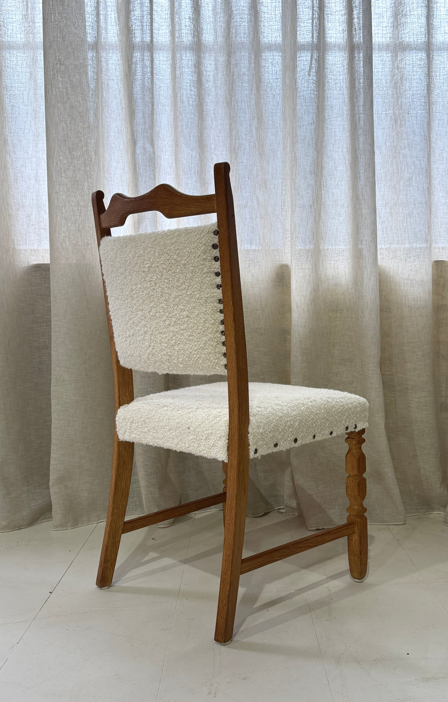 Six Henning Kjærnulf Dining Chairs in Oak