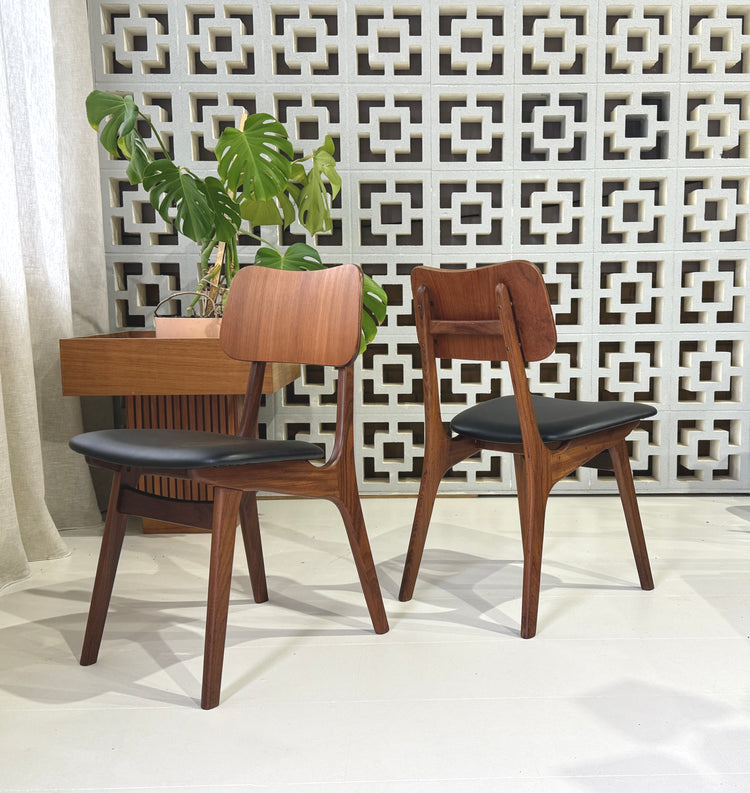 Four Ib Kofod Larsen Model 74 Chairs