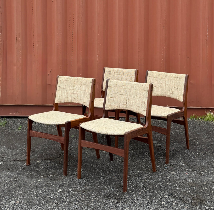 Four Erik Buch Model 89 Dining Chairs in Teak