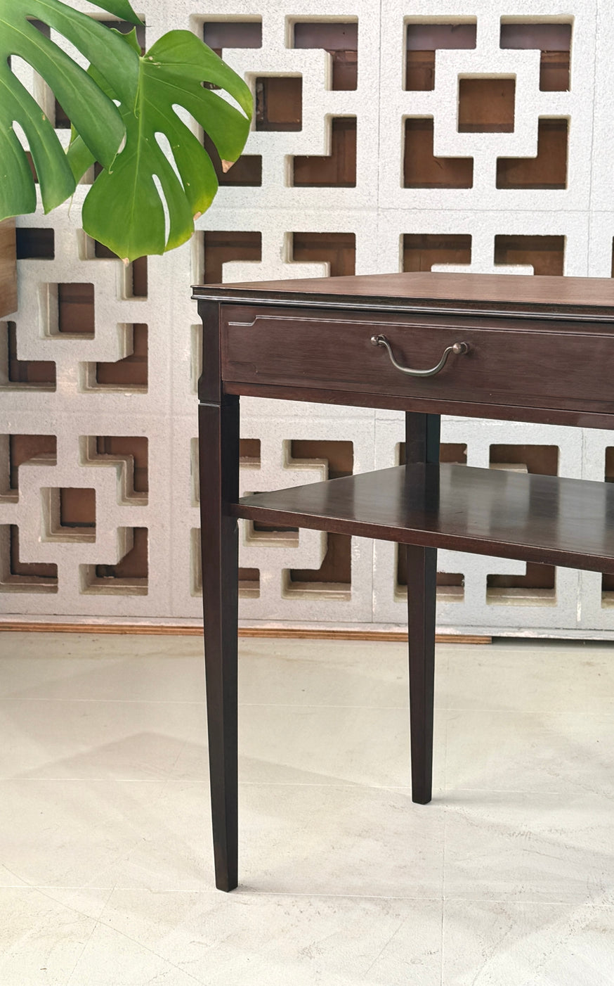 Danish Bedside Table in Mahogany