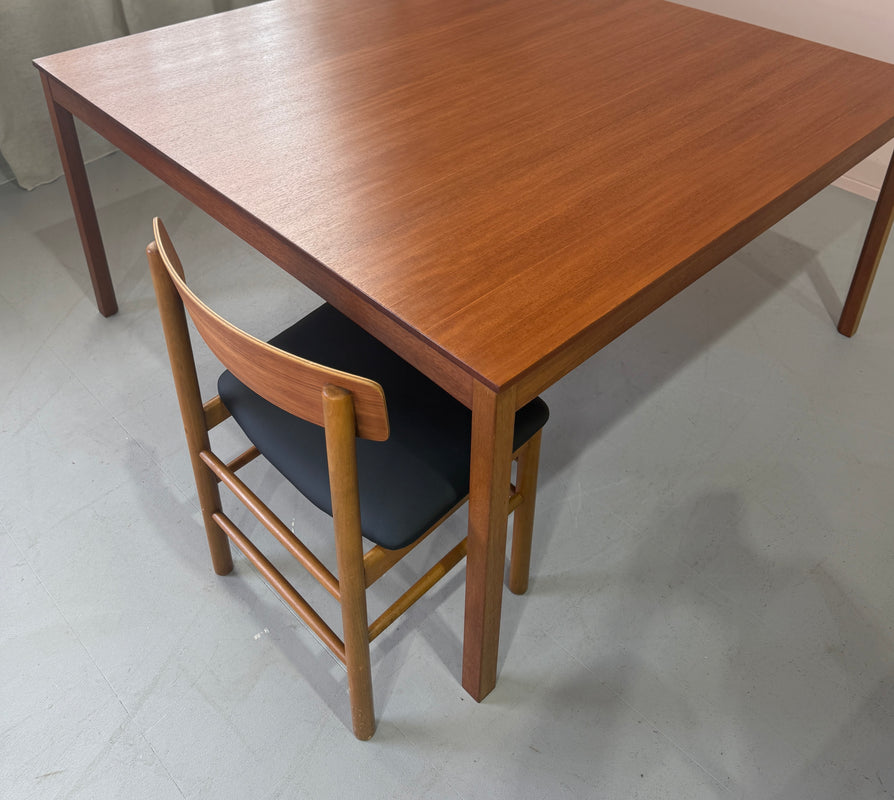 Large Square Danish Dining Table in Teak