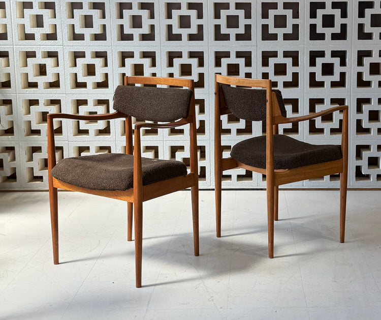 Mid-Century Armchairs in Teak