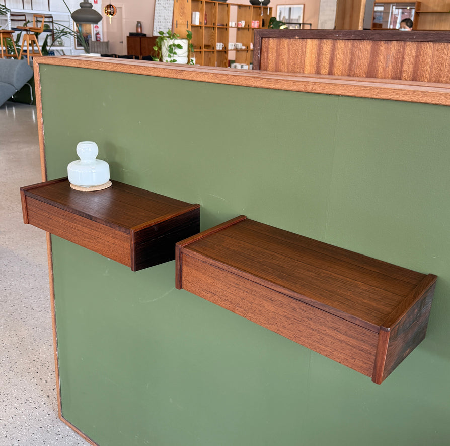 Pair of Danish Floating Bedside Tables