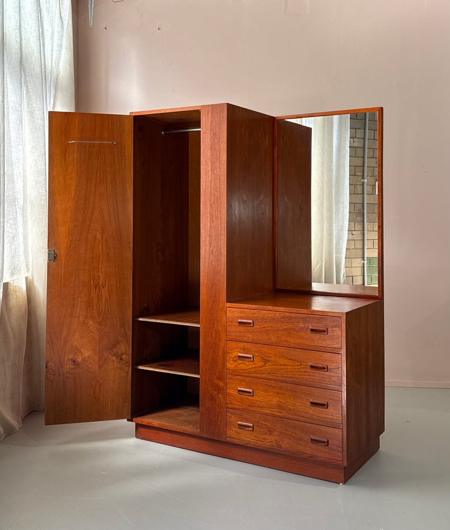 Mid-Century Wardrobe / Dresser in Teak