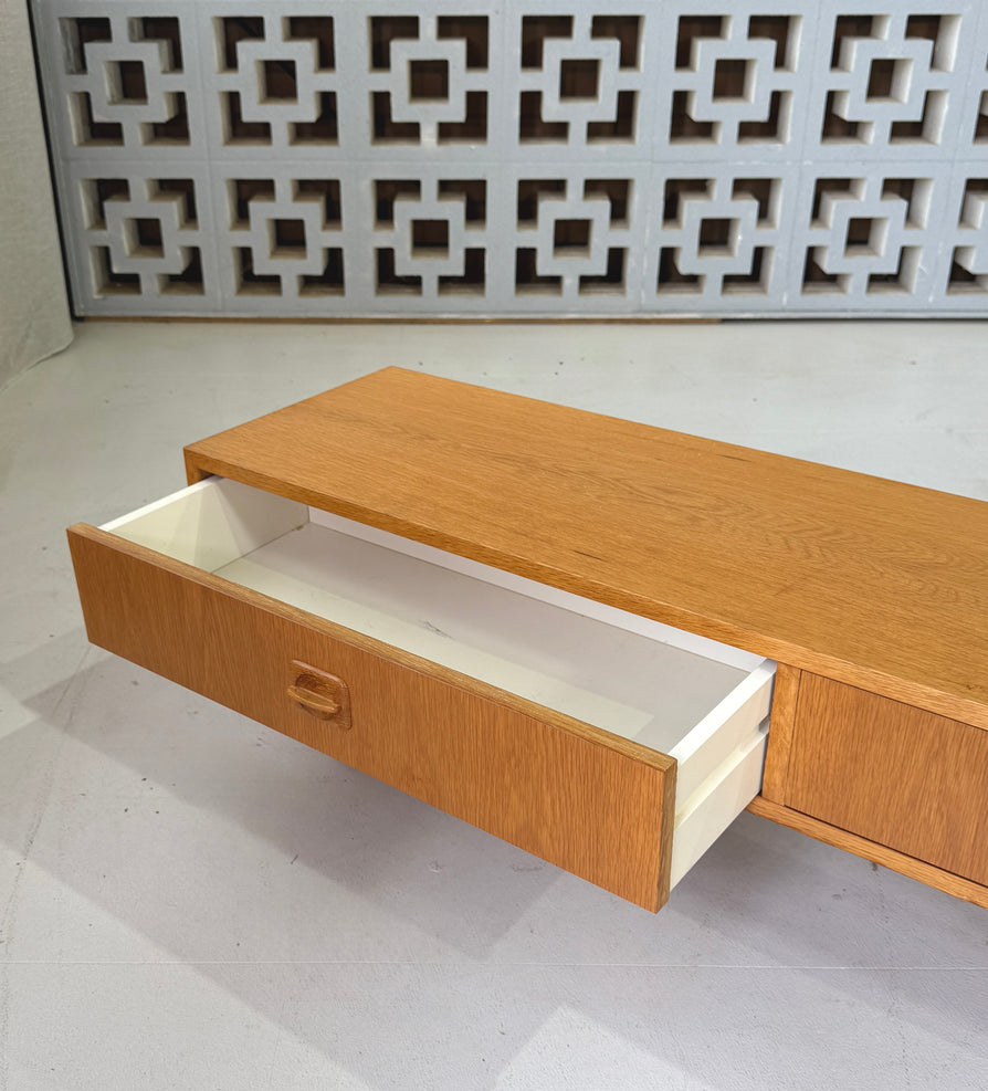 Two-Drawer Console in European Oak