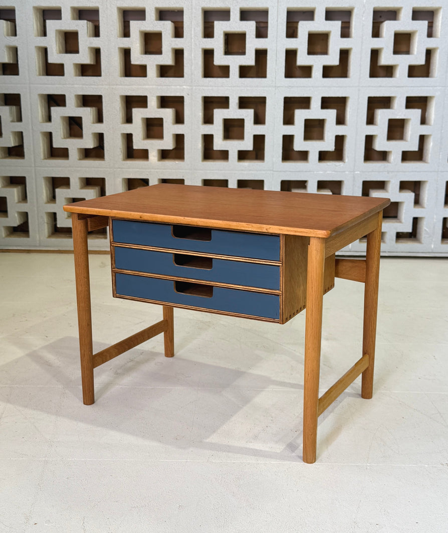 Danish Side Table in Teak & Oak