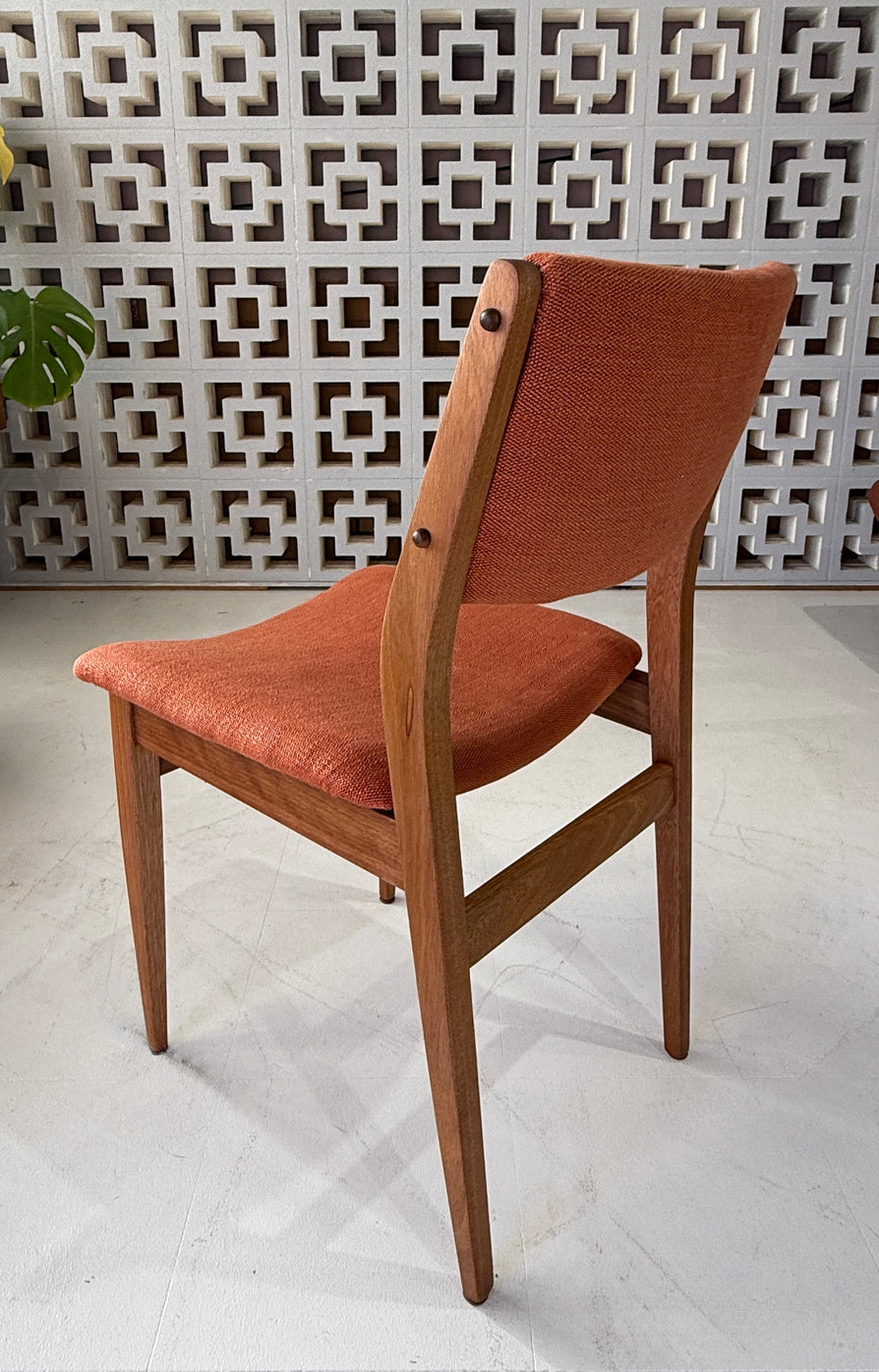 Mid-Century Dining Chair in New Fabric (make up a set)