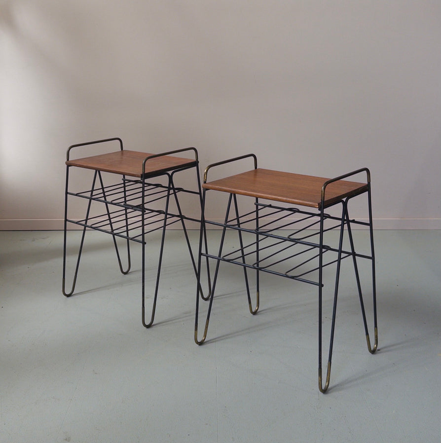 Pair of 1950s Danish Bedside Tables