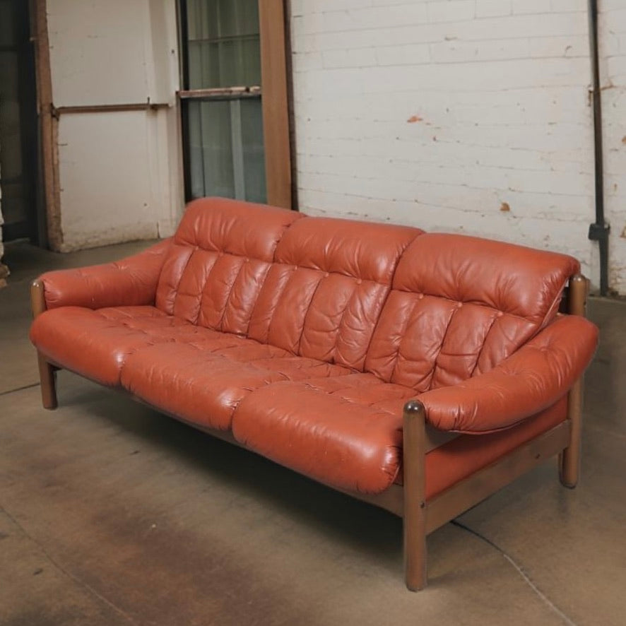 Swedish Three-Seater in Leather