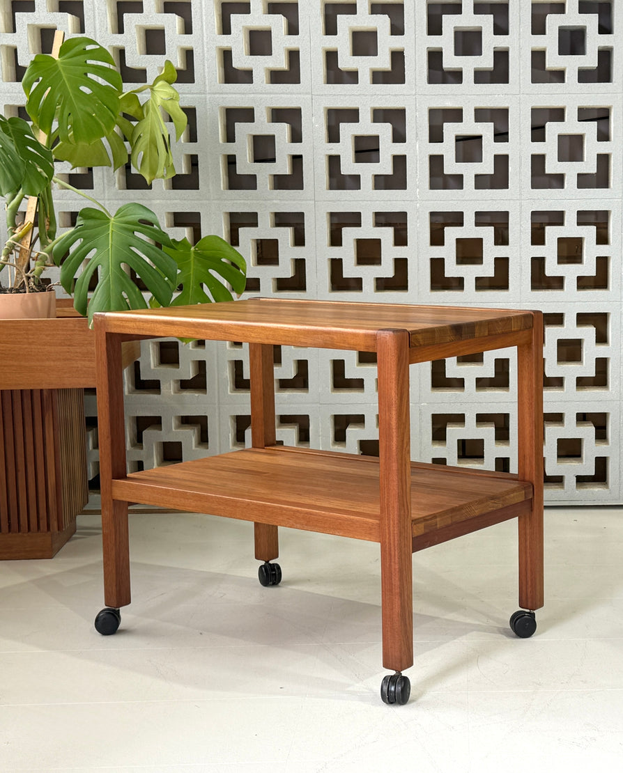 Mid-Century Serving Trolley / Cart in Blackwood