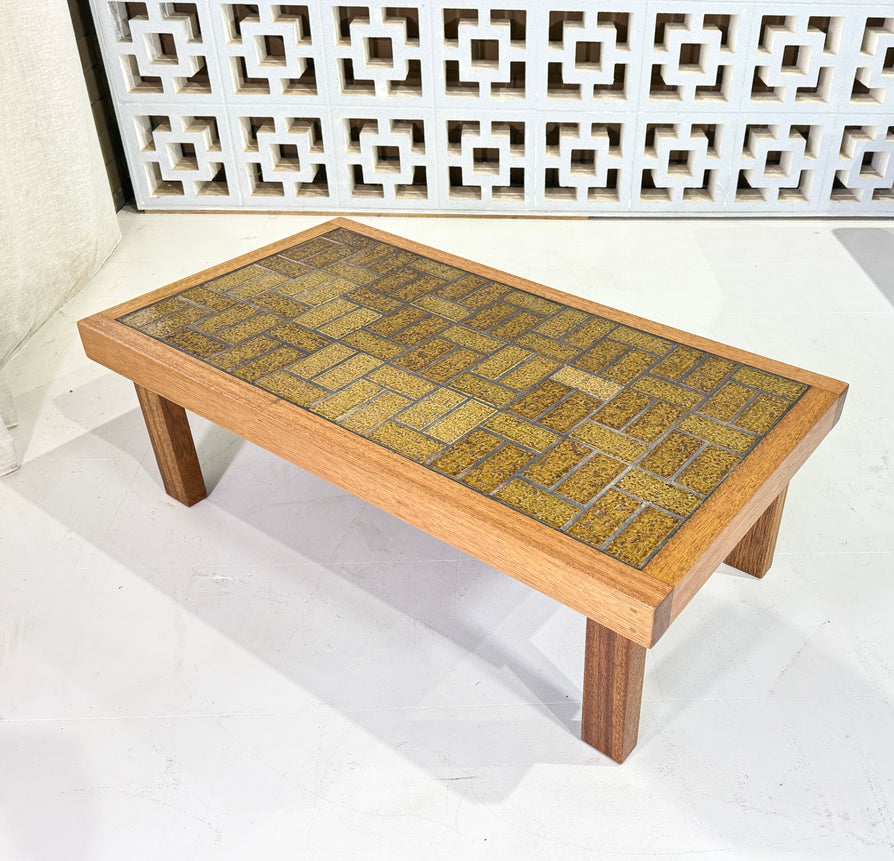 1970s Tile Top Coffee Table