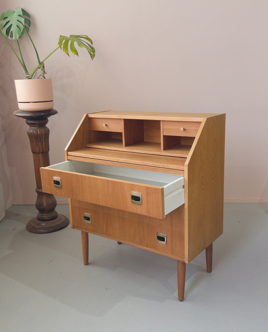 Swedish Bureau / Secretaire in European Oak