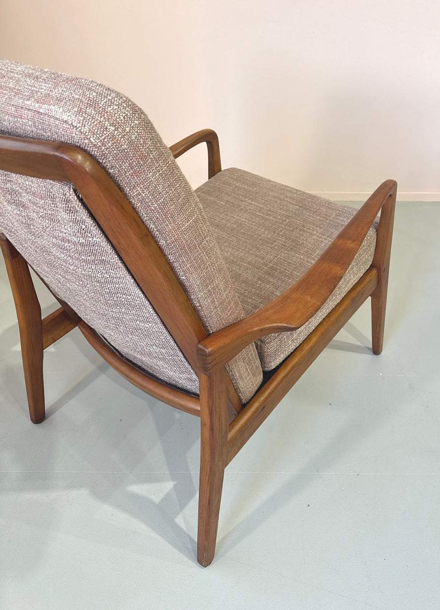 Pair of TH Brown Lounge Chairs
