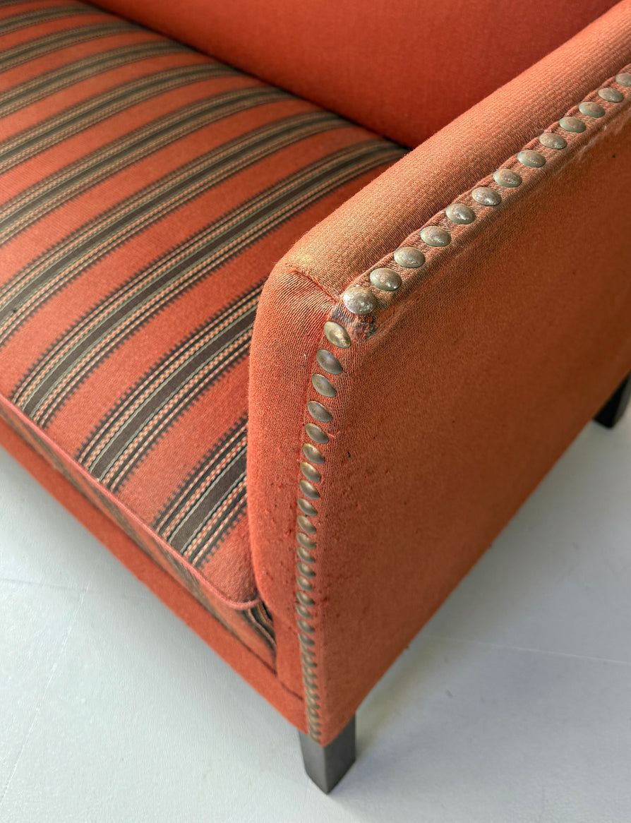 1950s Danish Box Sofa in Original Wool