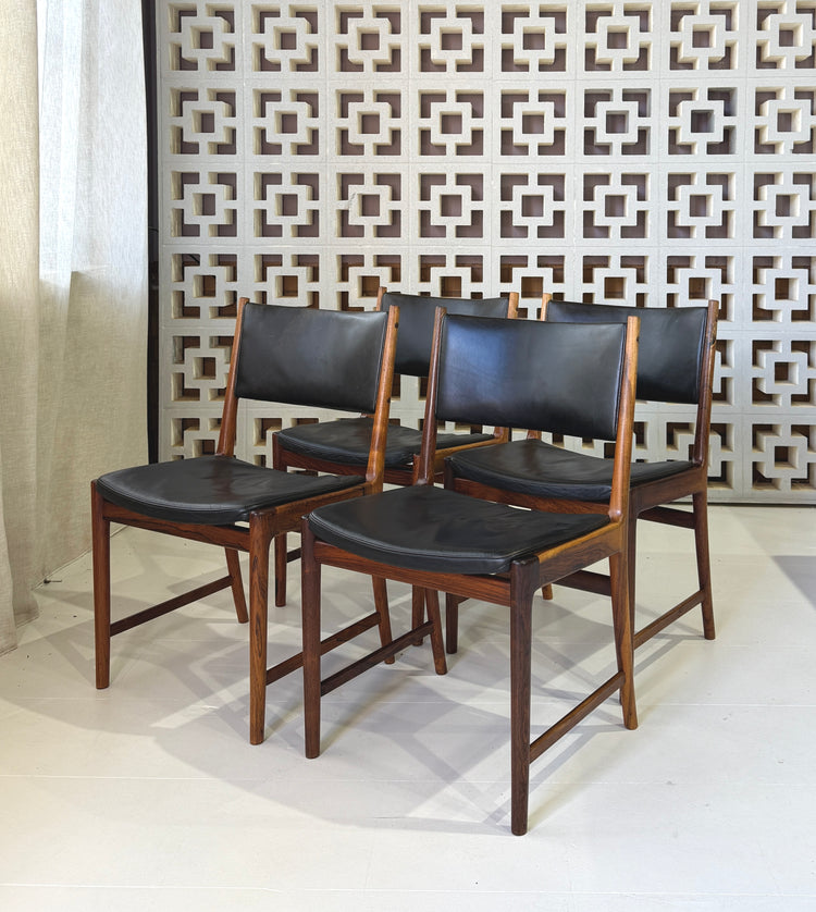 Four Kai Lyngfeldt-Larsen Dining Chairs in Rosewood