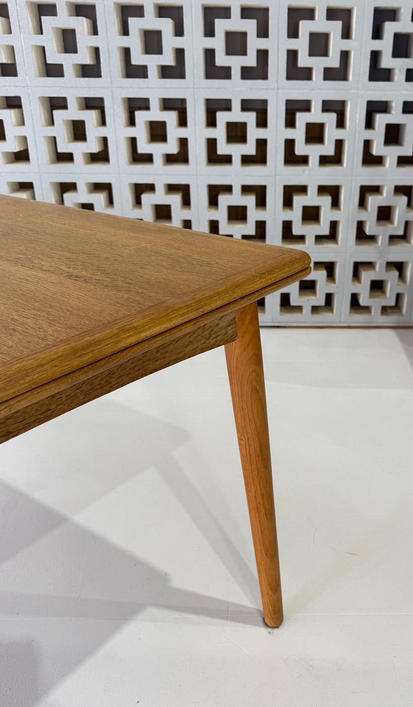 Danish Extension Dining Table in European Oak