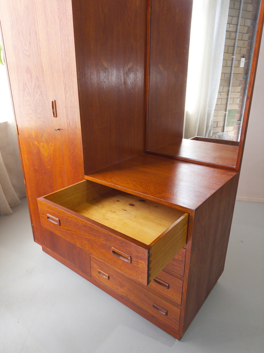 Mid-Century Wardrobe / Dresser in Teak