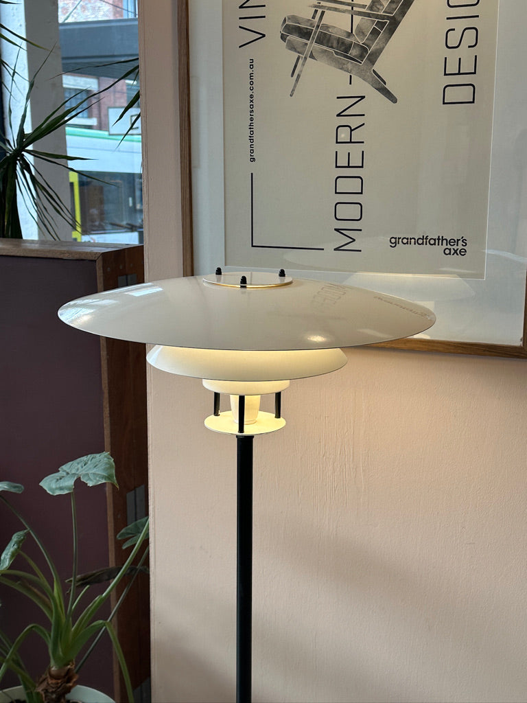 Danish Vintage Louvred Floor Lamp