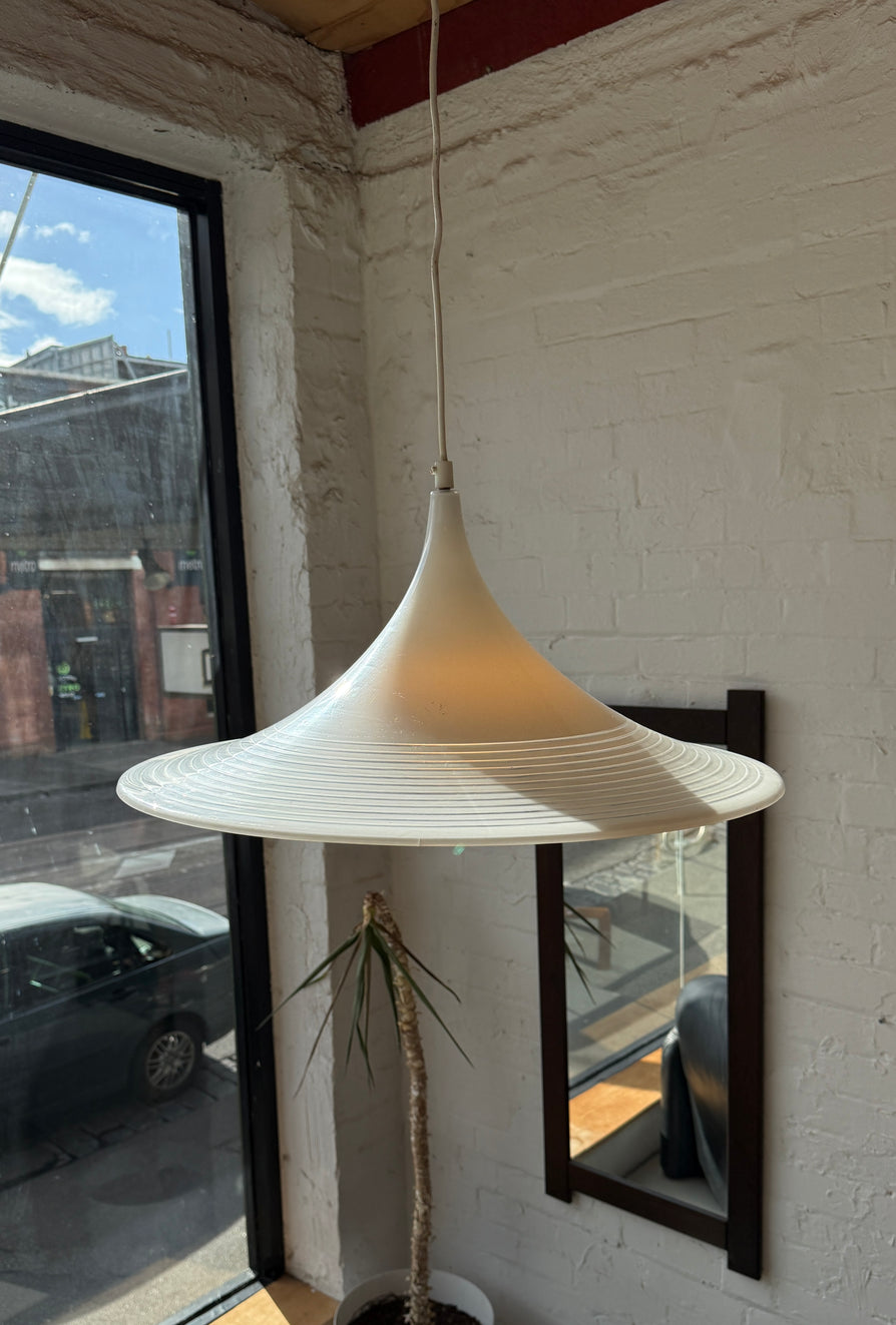 Meblo Guzzini "Trumpet" Pendant in Lucite