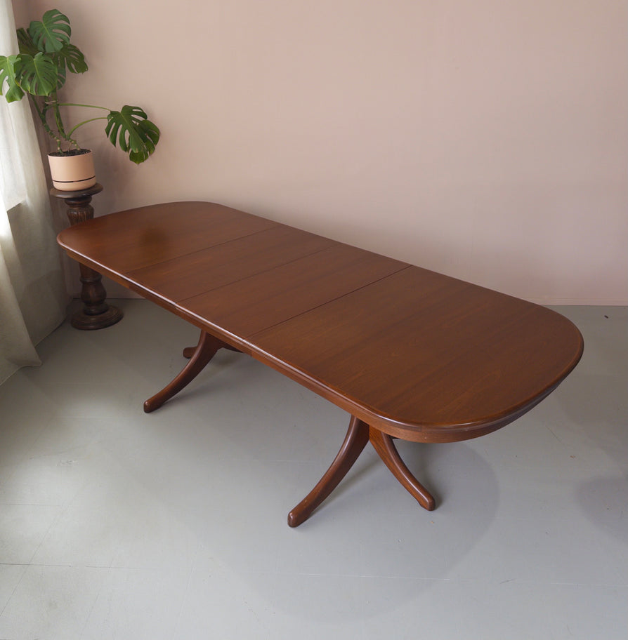 1980s Extension Mid-Century Dining Table by Noblett