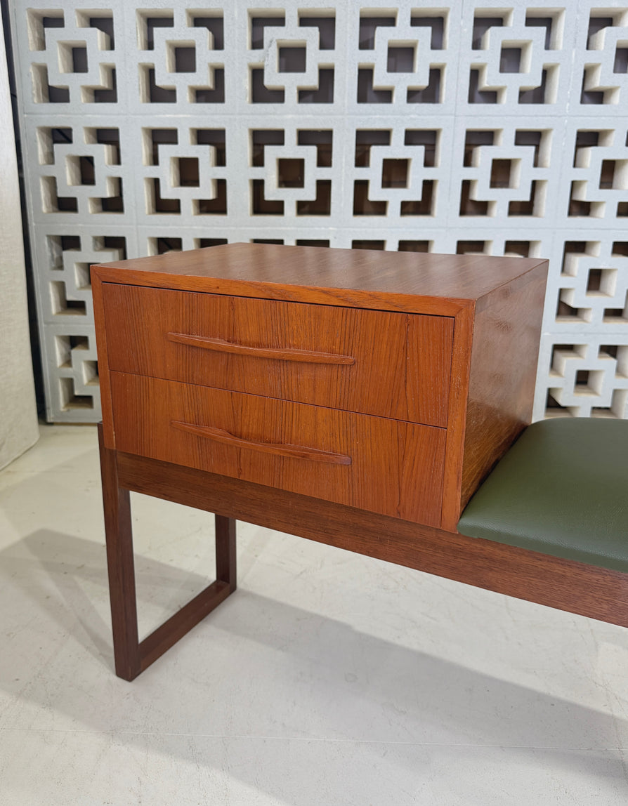 Mid-Century Telephone Table in Teak