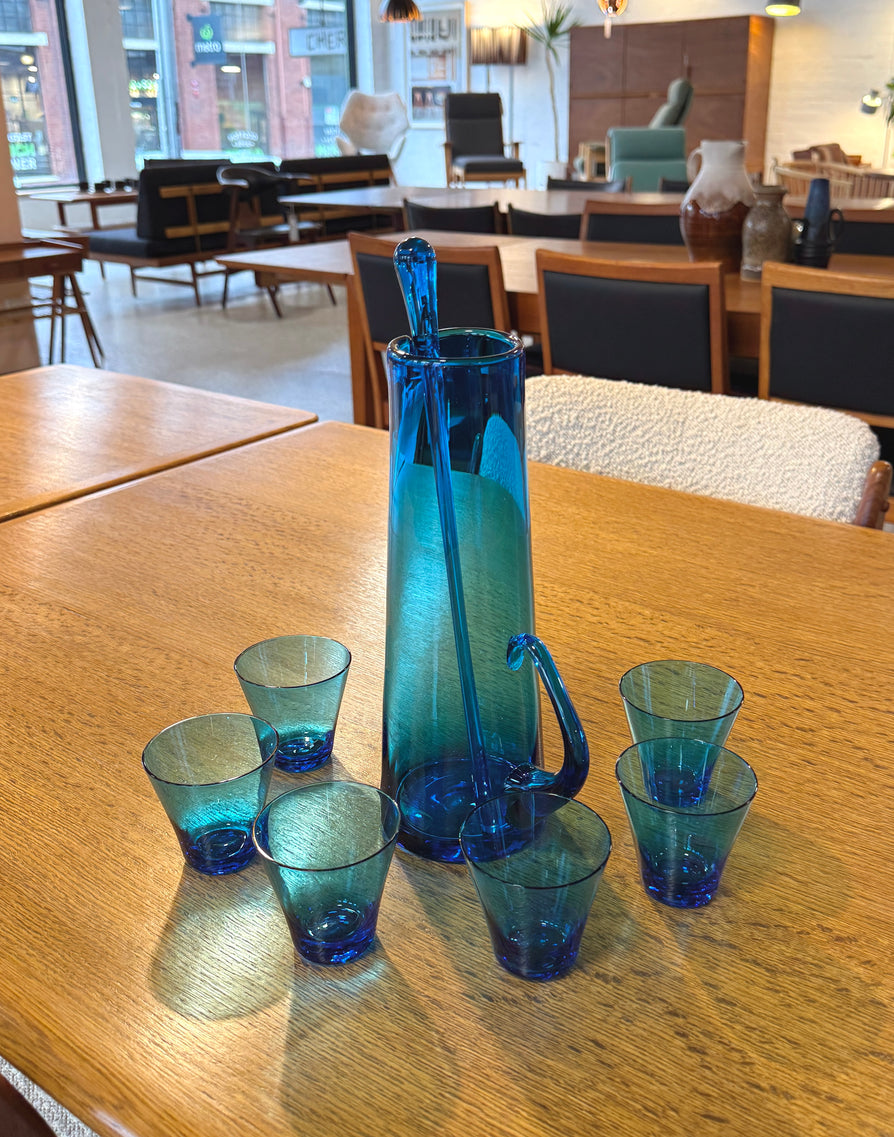 Mid-Century Glass Cocktail Set
