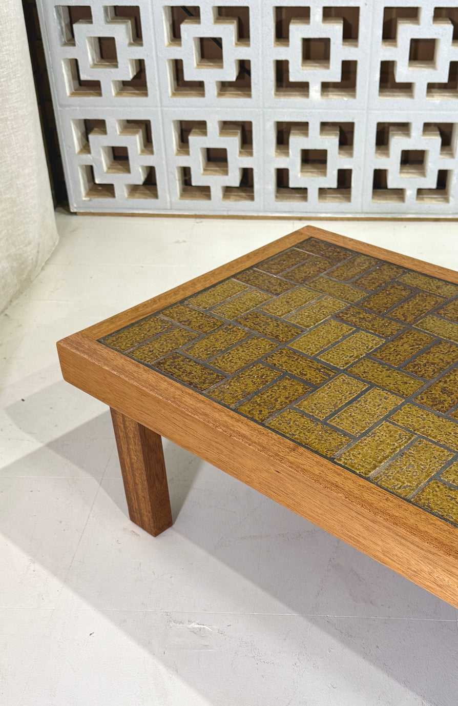 1970s Tile Top Coffee Table