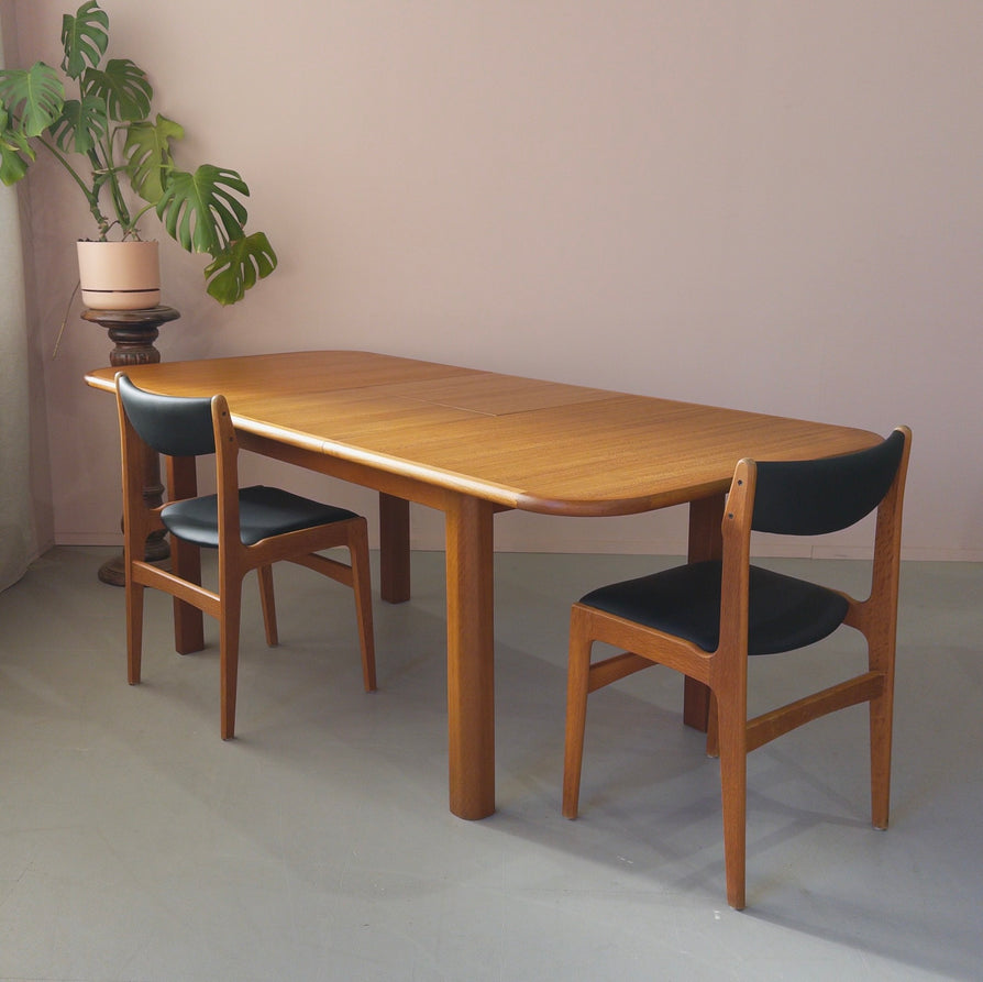 Danish Deluxe 1980s Extension Dining Table in Teak