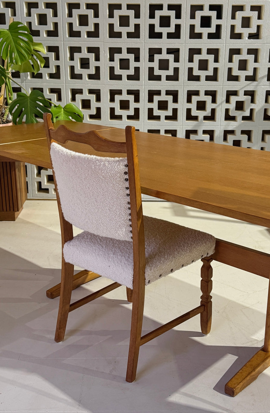 Six Henning Kjærnulf Dining Chairs in Oak