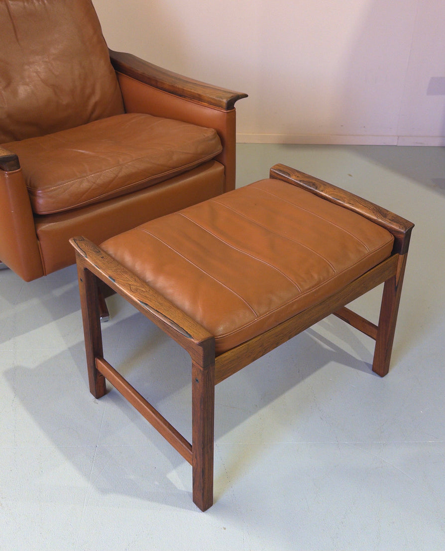 Torbjørn Afdal Swivel Chair with Footstool