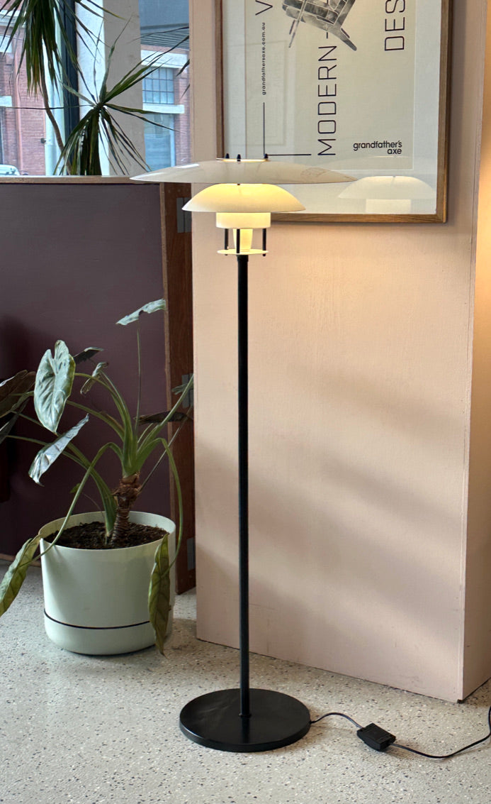 Danish Vintage Louvred Floor Lamp