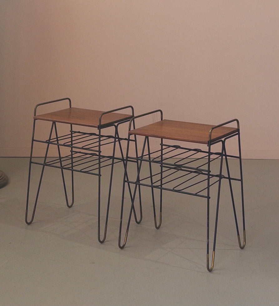 Pair of 1950s Danish Bedside Tables
