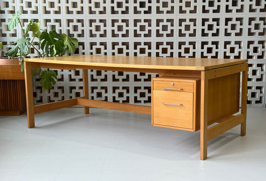 Jensen & Valeur Executive Desk in Oak