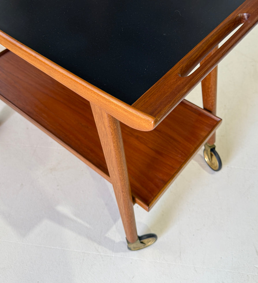 Mid-Century Serving Trolley in Teak
