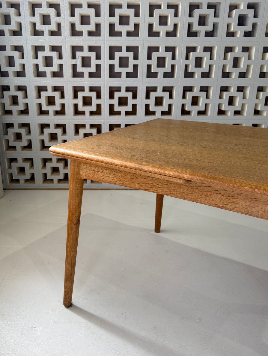 Danish Extension Dining Table in European Oak