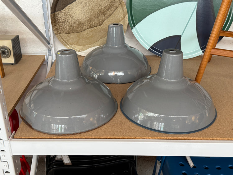 Industrial Pendants in Battleship Grey