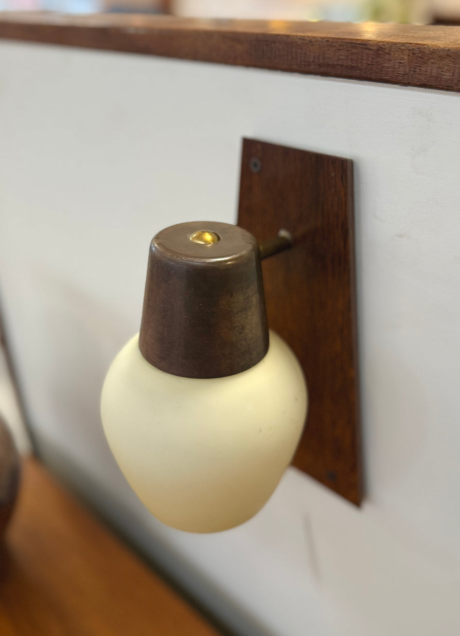 Pair of Mid-Century Wall Sconces / Bedside Lamps