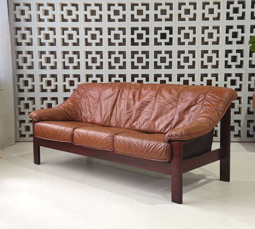 1980s Danish Three Seater Sofa