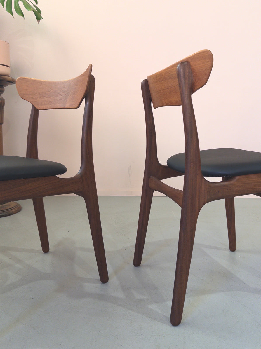 Six Schiønning & Elgaard Dining Chairs in Teak
