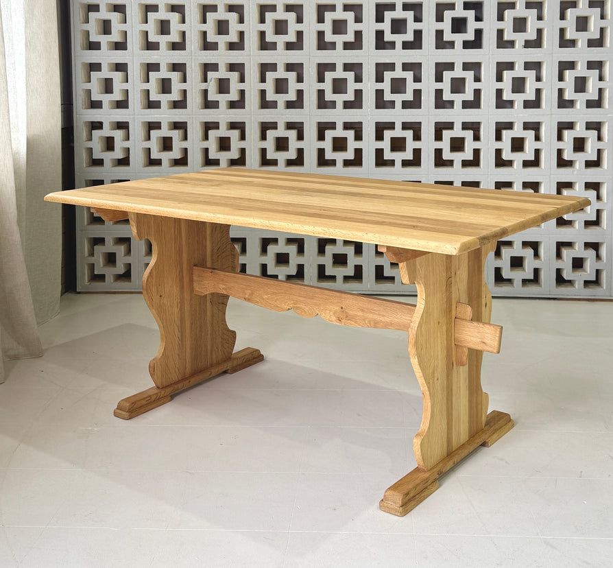 Danish Farmhouse Kitchen Table / Desk in Oak