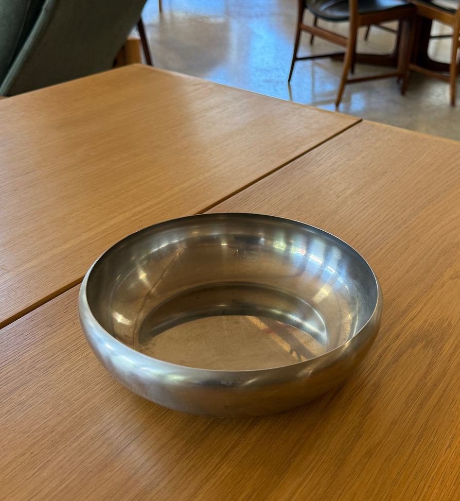 Mid Century Danish Stainless Steel Serving Bowl