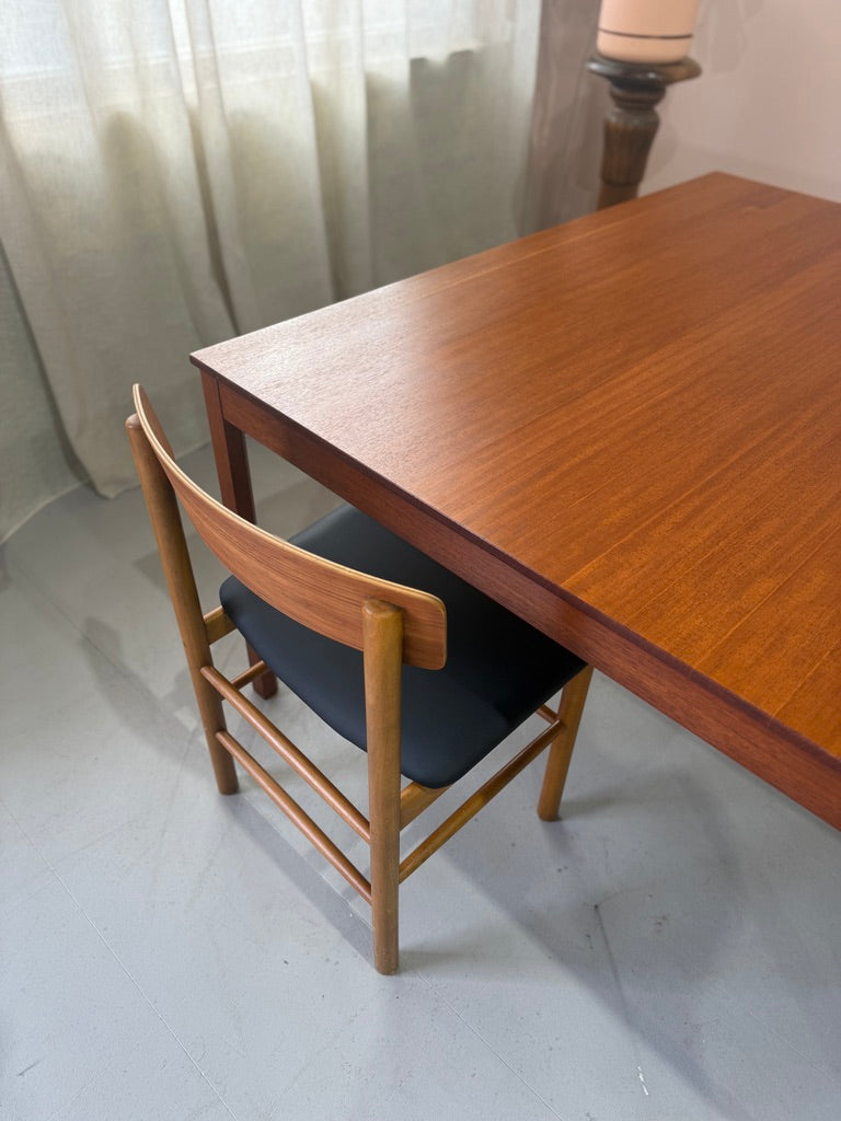 Large Square Danish Dining Table in Teak