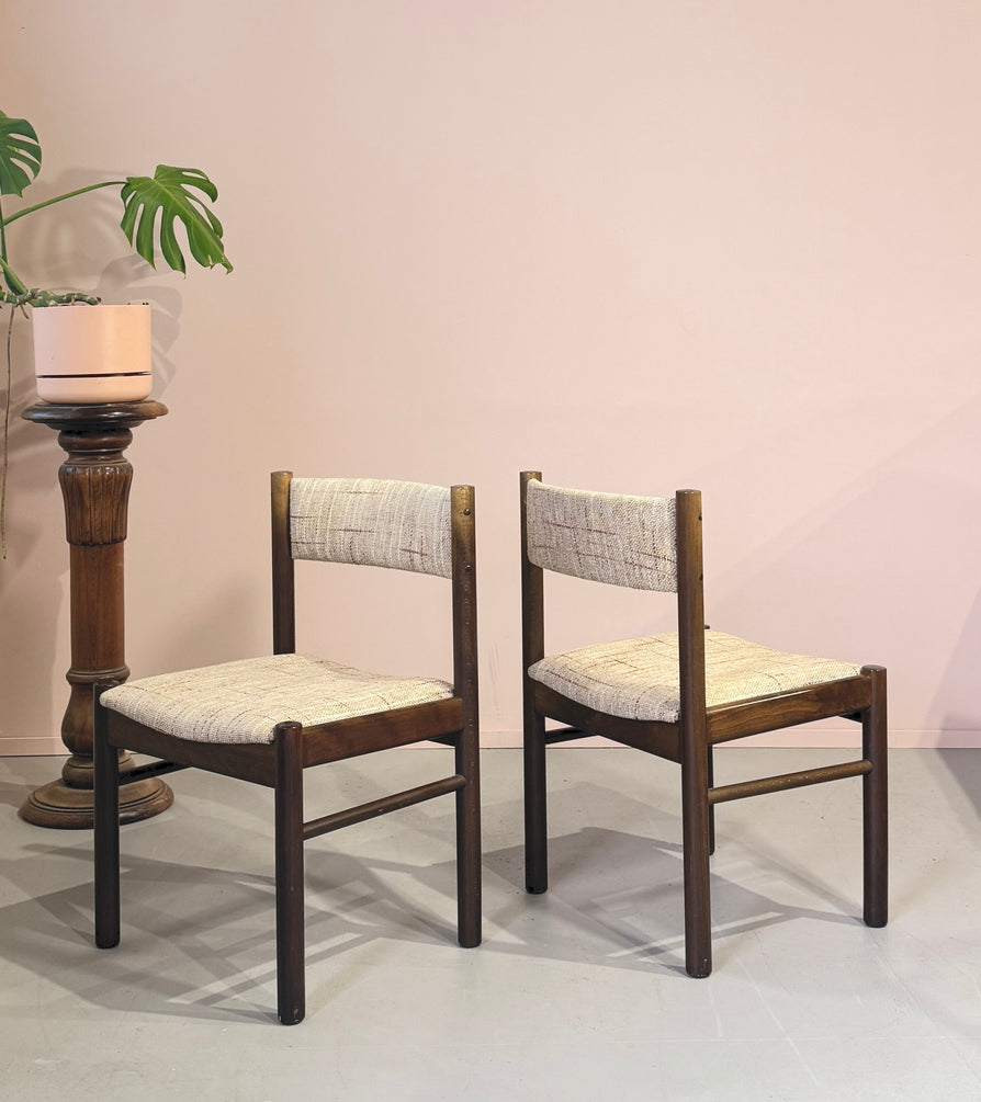 Four 1970s Farstrup Dining Chairs in Berber